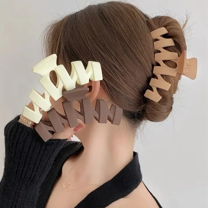 Jewelry Making Adults - Koreaanse Neutrale Koffie Grote Plastic Haarklauw