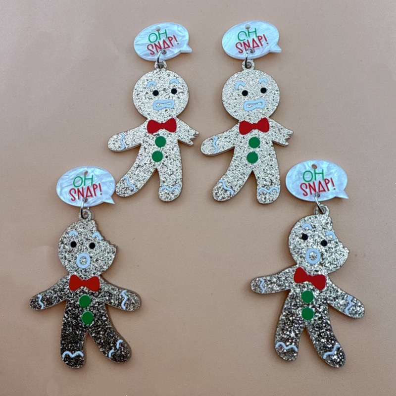 Jewelry Making Accessories - 10 stuks schattige kerst gingerbread man