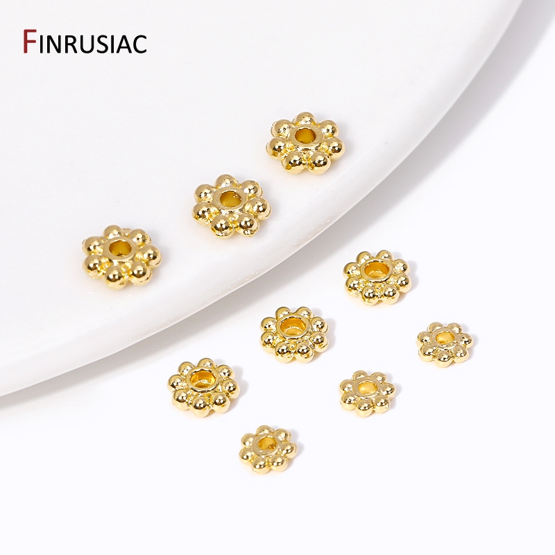Jewelry Making In Bali - 30PCS 4mm/5mm/6mm 14K Real Vergulde Messing