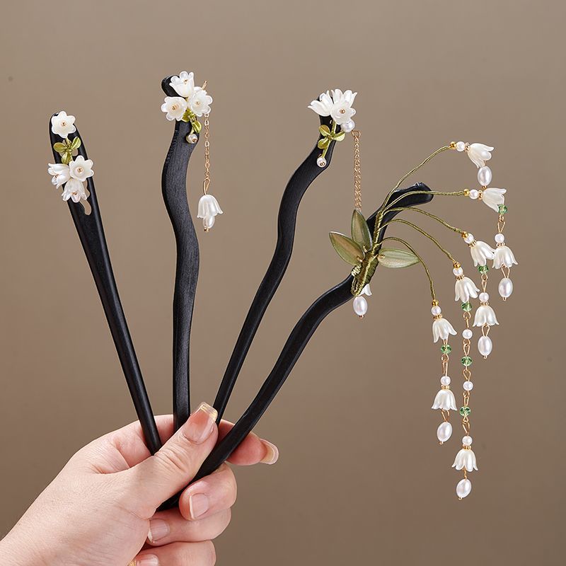 Jewelry Making Adults - Houten bloem haarspeld Vintage Convallaria Majalis