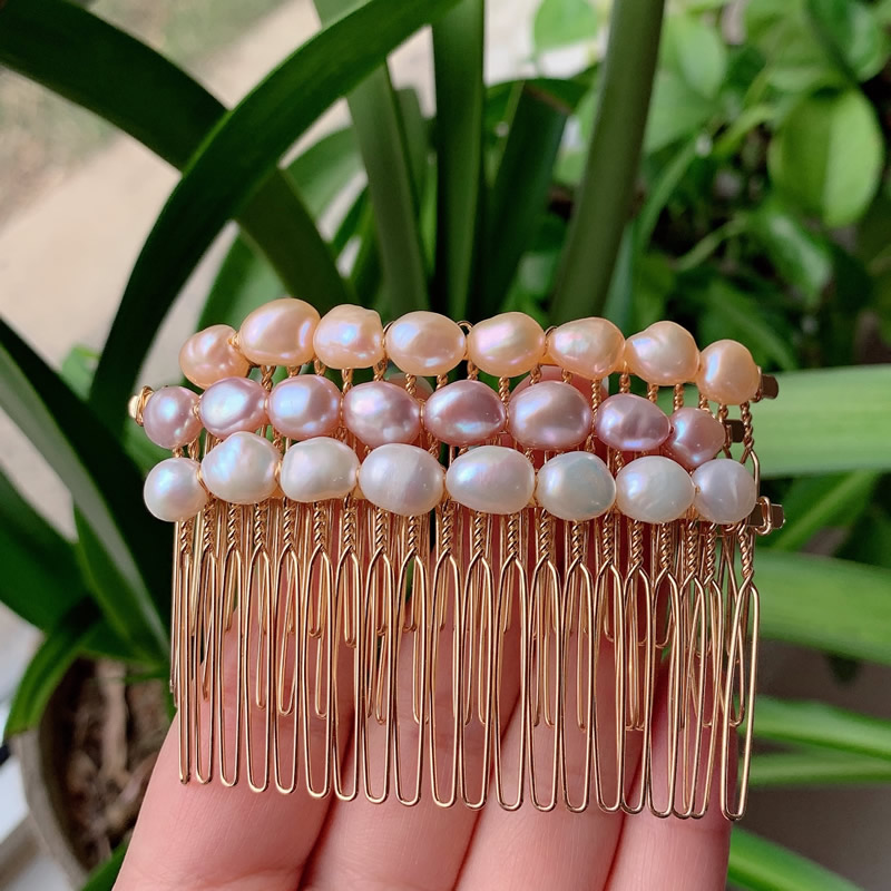Jewelry Making Adults - Elegante Natuurlijke Zoetwater Parel Haar Sieraden