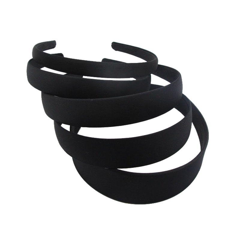 Jewelry Making Adults - 4 stuks Zwarte eenvoudige brede haarbanden