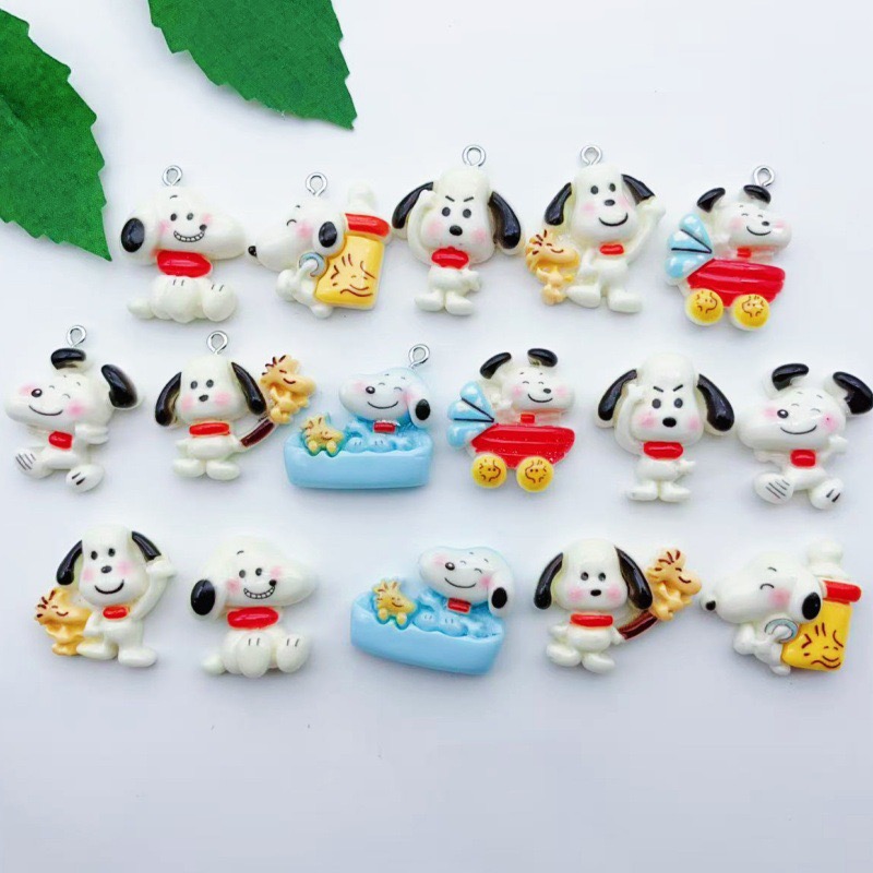 Jewelry Making Accessories - 12 stuks hars cartoon hondenhangers, DIY