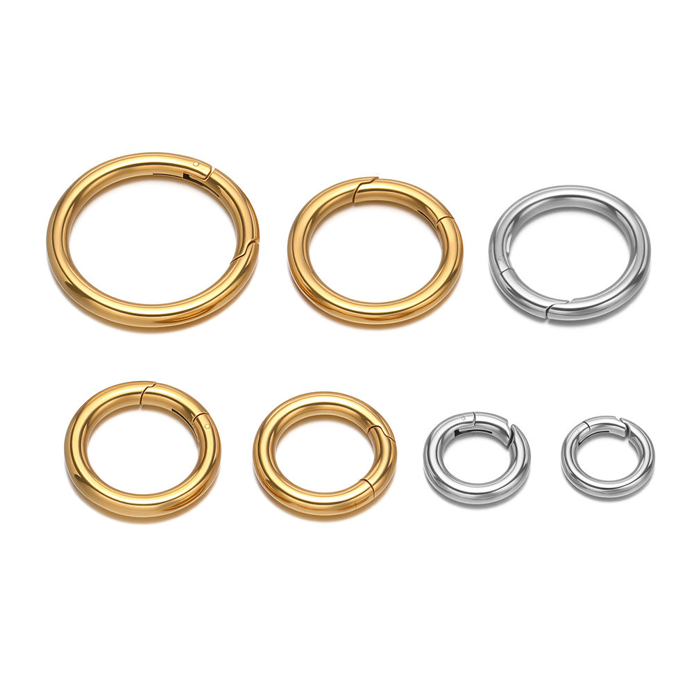 Jewelry Making Material - 2 stks/partij Ronde Lente Sluitingen Rvs