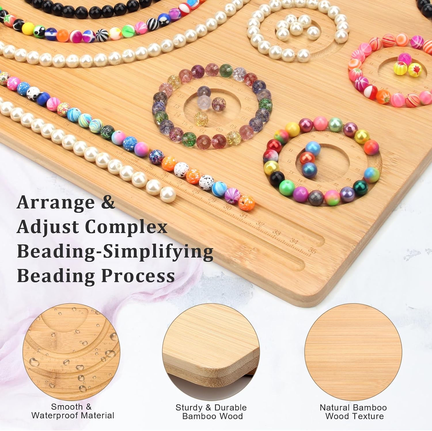 Houten kralen ontwerpbord bamb - Jewelry Making Table recensie en prijs
