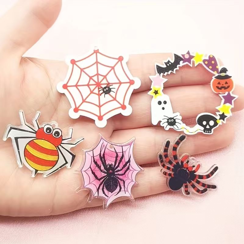 10 stuks acryl Halloween spinn - Jewelry Making Accessories recensie en prijs