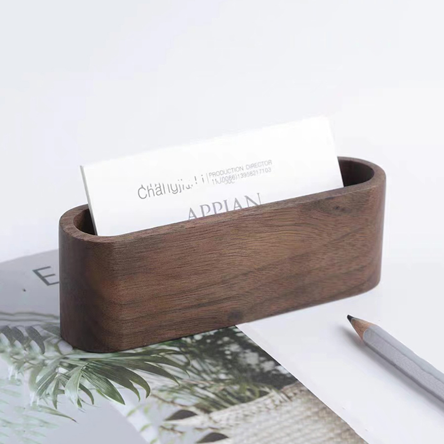 Houten visitekaartjeshouder No - Jewelry Making Business recensie en prijs