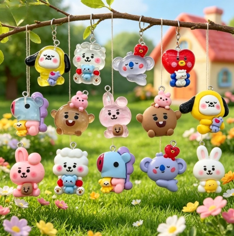 7 stks BT21 Hars Cartoon Charm - Jewelry Making Accessories recensie en prijs