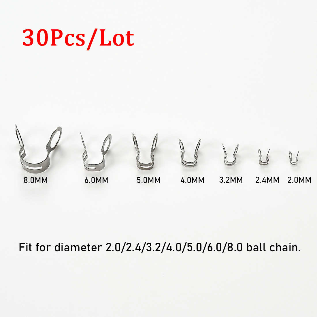 30 Stuks Rvs Ball Chain Connec - Jewelry Making Knots For Clasps recensie en prijs