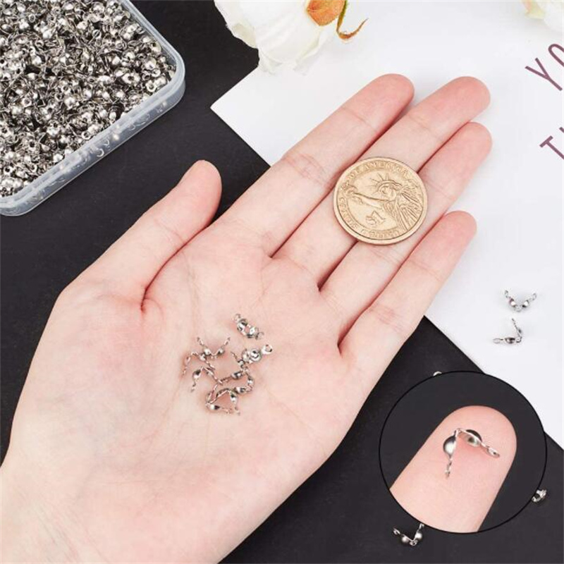 100 Stuks Rvs Knijpkralen Koor - Jewelry Making Knots For Clasps recensie en prijs
