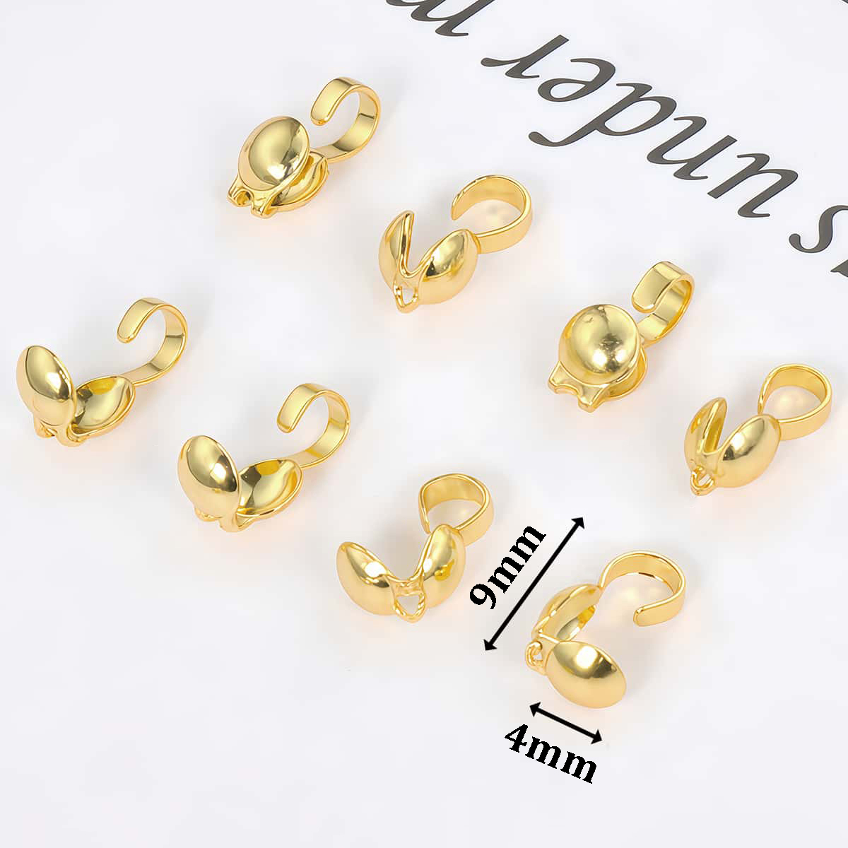 10 STKS Messing Crimp End Kral - Jewelry Making Knots For Clasps recensie en prijs