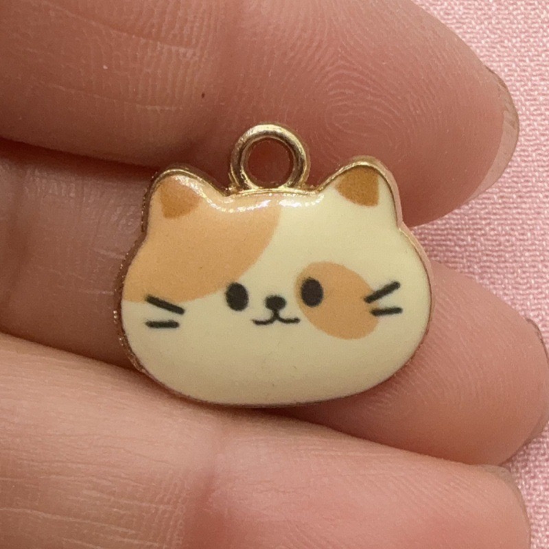 12 stuks bedrukte kattenkop le - Jewelry Making Accessories recensie en prijs