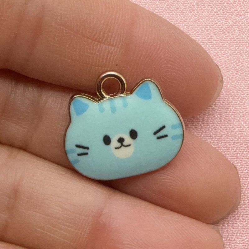 12 stuks bedrukte kattenkop le - Jewelry Making Accessories recensie en prijs
