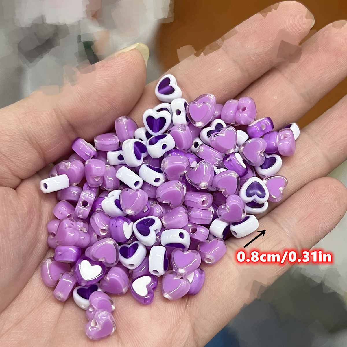 122 stuks 8 mm paarse perzik h - Jewelry Making Business recensie en prijs